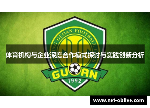 体育机构与企业深度合作模式探讨与实践创新分析