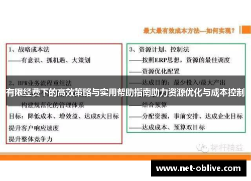 有限经费下的高效策略与实用帮助指南助力资源优化与成本控制
