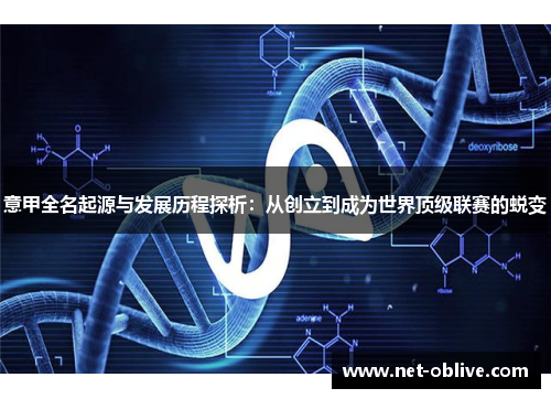 意甲全名起源与发展历程探析：从创立到成为世界顶级联赛的蜕变